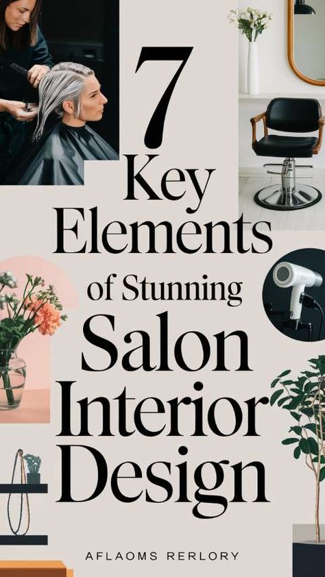 7 Key Elements of Stunning Salon Interior Design Best Hair Salon Wall Colors, Narrow Salon Layout, Dark Salon Decor, Salon Suite Layout, Salon Suite Layout Floor Plans, Salon Interior Design Black, Small Hair Salon Interior Design Ideas, Salon Interior Design Small Space, Beauty Salon Reception Area