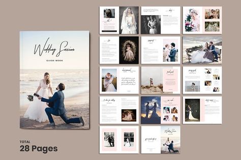 Wedding Photography Magazine by Amit Debnath on @creativemarket #wedding #photography #magazinedesign #download Indesign Templates Free, Wedding Magazine Template, Wedding Photography Magazine, Creative Magazine, Modern Magazine, Brochure Design Layout, Album Ideas, Magazine Layout Design, Wedding Marketing