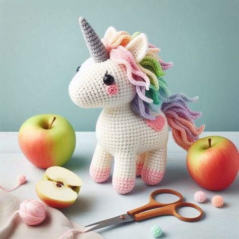 Crochet Unicorn Amigurumi Pattern Step By Step Amigurumi Free Pattern Unicorn, No Sew Unicorn Crochet Pattern, Unicorn Amigurumi Free Pattern, Crochet Unicorn Pattern Free, Amigurumi Tips, Unicorn Crochet Pattern, Unicorn Plushies, Disney Crochet, Amigurumi Unicorn