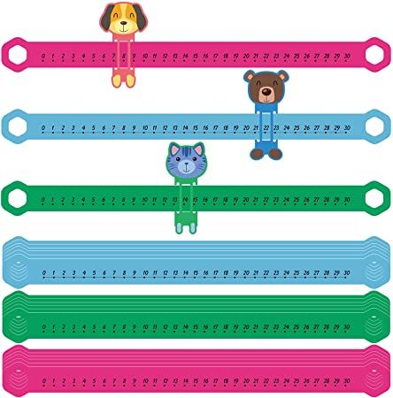 Amazon.com : 24 Pcs Slide and Learn Number Line 16.5 x 1.5 Inch PVC Number Line for Student, 0 to 30 Math Number Line Animal Positive Integers Number Lines Childhood Education Materials for School (Bright Colors) : Office Products Integer Number Line, Addition Activities Kindergarten, Number Line Activities, Mat Decoration, Funny Numbers, Number Lines, Game Based Learning, Math Materials, Teaching Special Education