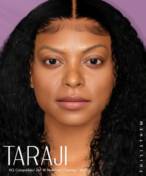 Taraji Skin & Sim | Patreon Ts4 Realistic Skin, Vilitigo Skin Sims 4 Cc, Sims 4 White Skin, Skins Sims 4 Cc, Sims 4 Realistic Skin, Sims 4 Cc Skin Details Realistic, Sims4 Skin, Sims Skins, Cc Makeup