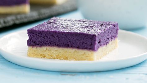 Ube Butter, Ube Recipes, Cookie Base, Purple Yam, Butter Bars, Asian Desserts, Simply Recipes, Cooking Recipes Desserts, Food Cakes