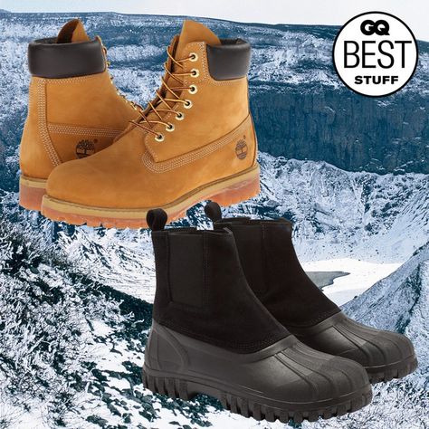 26 Best Men's Winter Boots in 2021: Footwear to Handle the Wettest, Slushiest, Blizzard-iest Weather | GQ Warm Winter Boots For Men, Mens Waterproof Boots Winter, Men’s Snow Boots, Men’s Winter Boots, Best Mens Winter Boots, Snow Boots Outfit, Men Winter Boots, Snow Boots Men, Stylish Winter Boots