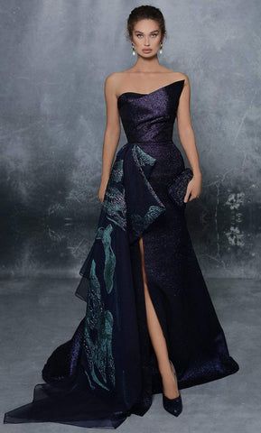 Jaquard Dress Designs, Evening Dresses Elegant Glamour, Tarik Ediz Dresses, Belle Silhouette, Tarik Ediz, Trumpet Gown, Simply Irresistible, Strapless Neckline, Inner Goddess