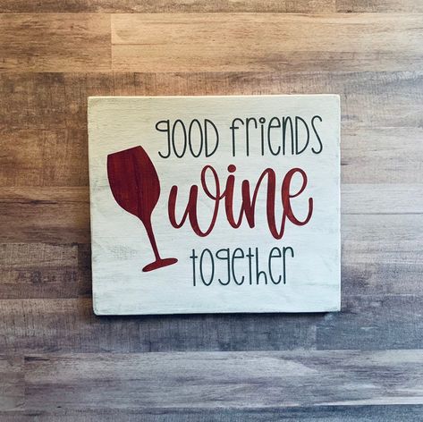 Engraver Projects, Wine Charms Diy, Country Wood Signs, Friendship Signs, Wine Bar Sign, Dog Leash Hanger, Glasses Of Wine, Scrap Wood Crafts, Diy Wine Glasses