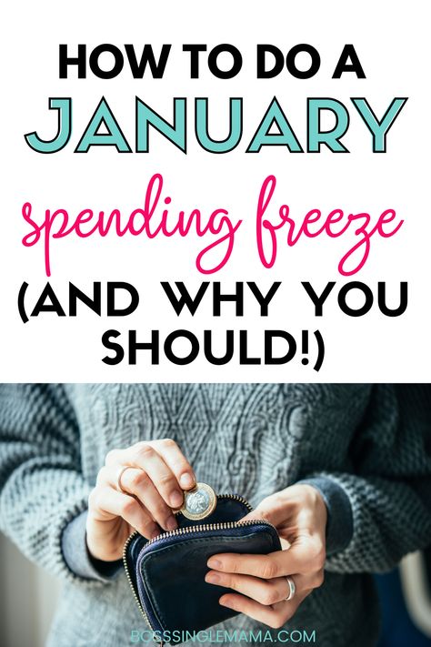 If your budget is feeling bloated after the holidays, January is a perfect time to hit the reset button. Learn what a January spending freeze is, how it works and why you should try a no spend challenge in the New Year! #nospend #savemoney #spendingfreeze #budget #newyear #moneytips #moneyhacks Spending Fast Challenge, January Money Saving Challenge, New Year Savings Plan Money Challenge, January No Spend Challenge, No Spend January Challenges, January Savings Challenge, No Spend January, No Spend Challenge Printable, Buissnes Ideas