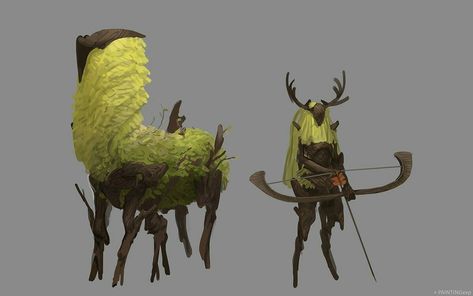 Earth Elemental Character Design, Fairy Monster, Forest Creatures, Monster Concept Art, Creature Concept Art, Arte Fantasy, Creature Concept, 판타지 아트, Character Design References