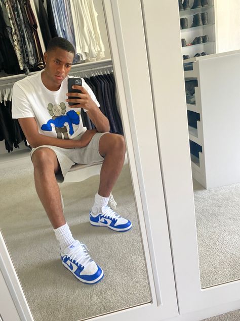 Kentucky Blue Dunks Outfit Men, Nike Dunk Kentucky Outfit, Kentucky Dunks Outfit Men, Blue Dunks Outfit Men, Dunks Shoes Outfit, Kentucky Dunks Outfit, La Dodgers Outfit, Nike Dunks Outfit Men, Nike Dunk Low Outfit Men