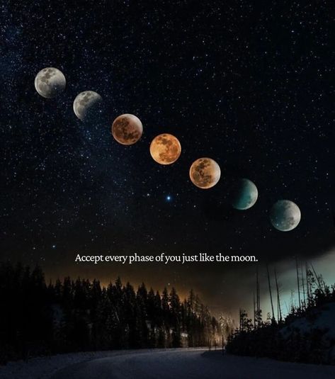 Nature, Moon Phases Quotes Life, Moon Phase Quotes, Phase Of Life Quotes, Changes Lyrics, Accept Yourself, Moon Quotes, Mood Changes, Thought Provoking Quotes