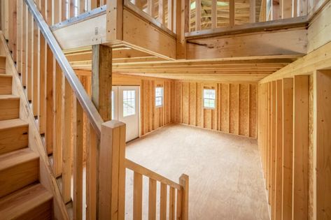 16x40 Shed House Interior Designs, 2 Shed Homes Connected, Multi Shed House, Shed Home Designs, Shed Home For Family, 2 Story Shed To House Conversion, Two Story Sheds Ideas, 16 X 32 Floor Plans 2 Story, Diy Shed With Loft