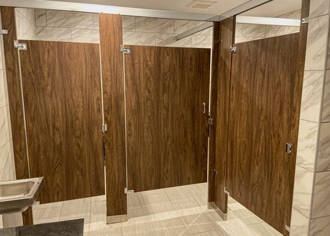 Commercial Bathroom Stalls, Toilet Partition Design, Bathroom Stalls, Bathroom Stall, Bathroom Partitions, Stainless Steel Bathroom, Partition Design, Office Building, Diy Bathroom