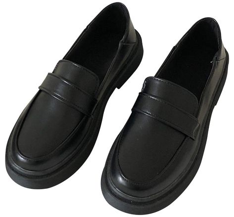 Women's JK Uniform Dress Shoes Slip on Oxford Shoes Classic Penny Loafers Anime Cosplay Use Uniform Shoes, Womens Penny Loafers, School Uniform Shoes, Women's Uniforms, Uniform Dress, Plastic Grocery Bags, Classic Pumps, High Quality Shoes, Comfortable Flats