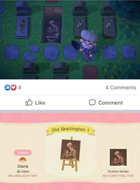 Acnh Qr Codes, Acnh Halloween Code, Animal Crossing 3ds, Animal Crossing New Leaf, Ac New Leaf, Animal Crossing Funny, Animal Crossing Memes, Animal Crossing Guide, Animal Crossing Qr Codes Clothes