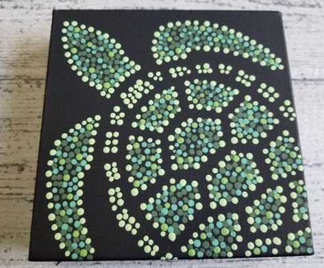 Painting Practice Ideas, Painting With Dots, Art Projects For Beginners, Art For Summer, Acrylic Paintings On Canvas, Aboriginal Dot Painting, Aboriginal Dot Art, Canvas Art Projects, Simple Canvas Paintings