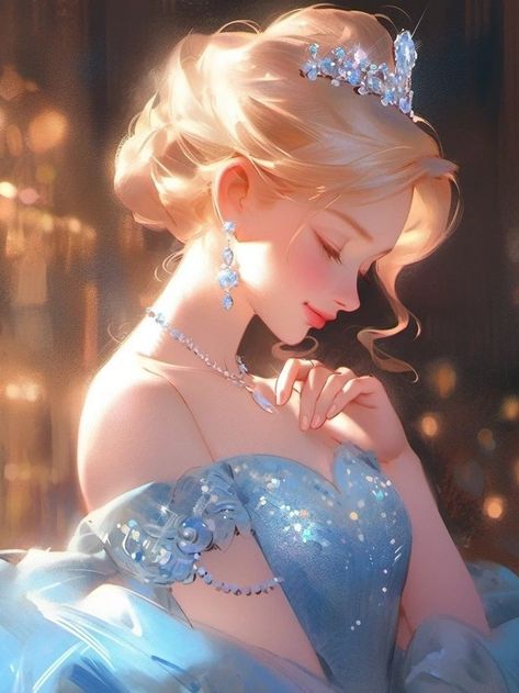 Cinderella Anime, الفن الرقمي, Disney Princess Artwork, Cinderella Story, Anime Galaxy, Disney Princess Wallpaper, Disney Princess Art, Anime Fairy, Princess Art