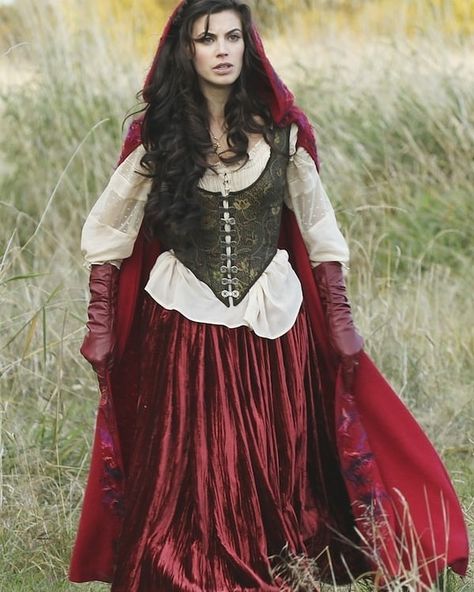 Meghan Ory as Ruby Lucas / Red Riding Hood  TV Show ~ Once Upon A Time  #meghanory #rubylucas #redridinghood #onceuponatime #ouat #dress… Red Riding Hood Cosplay, Meghan Ory, Red Ridding Hood, Red Riding Hood Costume, Fest Outfits, Fantasy Photography, Emma Swan, Medieval Clothing, Fantasy Costumes