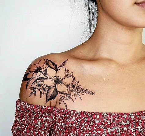 Collar Bone Tattoo For Women, Collar Bone Tattoo Quotes, Bone Tattoo, Bone Tattoos, Tattoos For Women Flowers, Tattoo Quotes For Women, Flower Tattoo Shoulder, Small Girl Tattoos, Hand Tattoos For Women