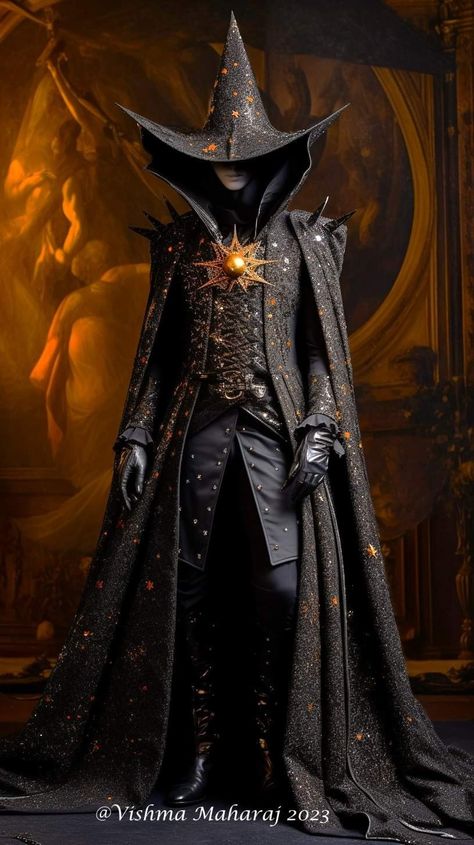 Fantasy Fashion Male, Warlock Costume, Fancy Robes, Wizard Robes, Male Witch, Wizard Costume, Fantasy Wizard, Armor Clothing, Fantasy Gowns