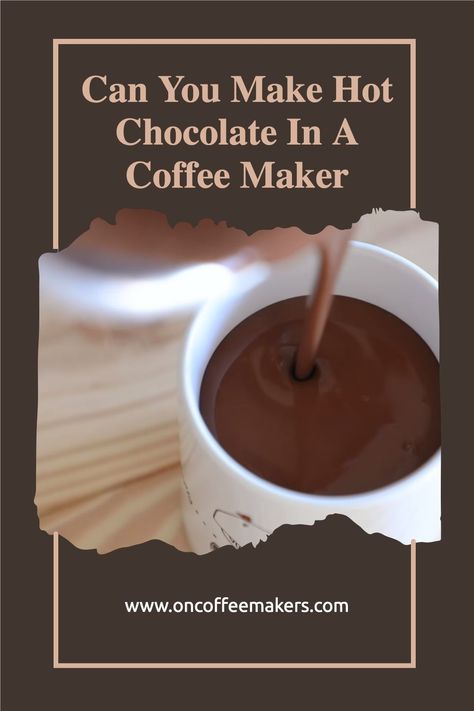 Some coffee makers don't let you make hot chocolate. That doesn't mean you can't. There are ways to make hot chocolate in a drip coffee maker that uses the machine's water heater. Hot Chocolate Maker Machine, Hot Chocolate In A Percolator, Hot Chocolate In A Coffee Urn, Hot Chocolate Machine, Coffee Questions, Hot Chocolate Maker, Spicy Hot Chocolate, Christmas Potluck, Cuisinart Coffee Maker