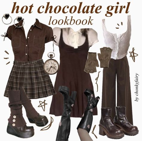 Gingerbread Inspired Outfit, Brown Cottagecore Outfit, Forest Academia Outfit, Academia Aesthetic Outfit, 90s Inspired Outfits, Academia Outfits, Mood Clothes, Downtown Outfits, Cottagecore Outfits