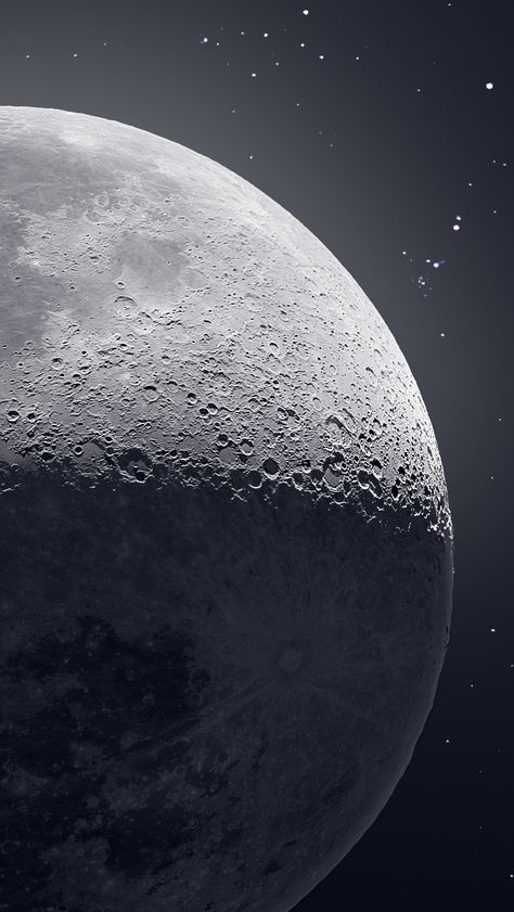 50,000 Photographs Combine to Form a Detailed Image of the Moon and Stars | Colossal Moon And Space, Atmospheric Photography, Mysterious Aesthetic, Cinema Aesthetic, Galaxy Artwork, Andrew Mccarthy, The Moon And The Stars, Moon Images, Luna Moon