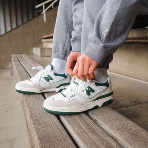 New Balance 550 White Green, New Balance 550 White, Zapatillas New Balance, Balance 550, Shoes New Balance, Cheap Sneakers, 1/4 Zip Sweater, Secret Sauce, Cheap Shoes