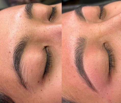 Before and after Brow Wax ✨ #beforeandafter #browshaping #browwax #bayarea #sanjosewax #waxmelyss Brow Waxing, Brow Wax, Brow Shaping, Lashes, Wax, Skin Care, Skin, Hair, Quick Saves