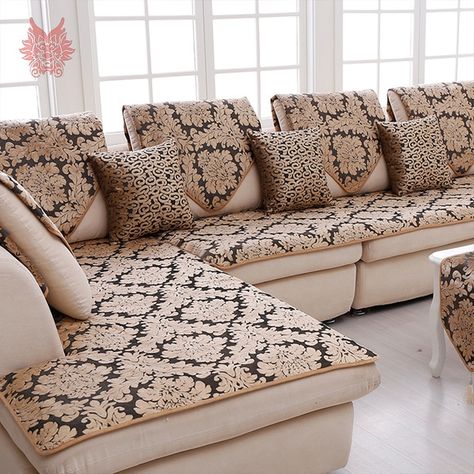 Sofa Cover Ideas, Stylish Couch, Diy Sofa Cover, Sofa Cloth, Latest Sofa Designs, Floral Sofa, Room Couches, Sectional Slipcover, Slip Covers Couch