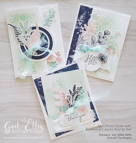 Stampin Up Sun Prints, Sun Prints, Rose Paper, Virtual Party, Stampin Up Catalog, Designer Series Paper, Card Tutorial, Stamping Up Cards, Nature Prints