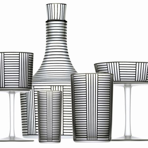 'Bronzit Series B' glassware by Josef Hoffmann for Lobmeyr. Joseph Hoffman, Augarten Wien, Cubist Movement, Koloman Moser, Josef Hoffmann, Vienna Secession, Crystal Stemware, Marcel Breuer, Style Deco