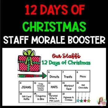 Enter 12 days Christmas giveaway Christmas Teacher Morale Boosters, 12 Days Of Christmas At Work, 5 Days Of Christmas Ideas For Work, 12 Days Of Christmas Activities For Work, 12 Days Of Christmas Staff Morale, 12 Days Of Christmas For School Staff, Christmas Staff Morale Booster, Staff Christmas Ideas, 12 Days Of Christmas For Teachers