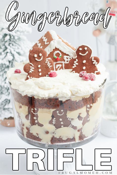 Gingerbread Trifle, Christmas Trifle, Homemade Custard, Travel Free, Frugal Mom, Festive Cookies, Trifle Recipe, Holiday Party Ideas, Christmas Foods