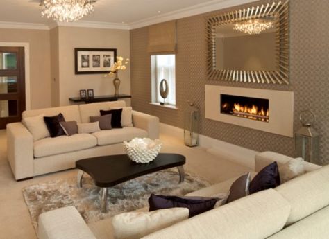 18 Timeless Living Room Designs With Combinations Of Brown Color Tan Living Room, Cream Living Rooms, Living Room Wall Color, Deco Led, Room Wall Colors, Living Room Color Schemes, Trendy Living Rooms, Room Paint Colors, Room Color Schemes