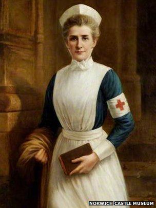 Heroine WWII NURSE Edith Cavell to feature on new £5 coin. Edith Cavell painting by Raymond Lynde Edith Cavell, History Of Nursing, Nurse Photos, Nurse Art, Vintage Nurse, Military Nurses, Medical History, Red Cross, Women In History