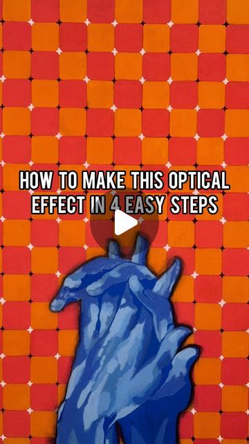 Optical Illusions Art Painting, Optical Illusions Tutorial, How To Make An Optical Illusion, Optical Illusions For Kids, Moving Optical Illusions, Optical Illusion Paintings, Optical Illusion Art, Illusion Paintings, Optical Illusion Drawing