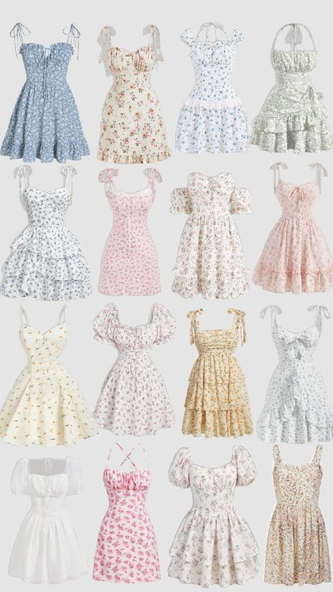 Summer Sundress Aesthetic, Sundress Aesthetic, Cute Easy Outfits For School, Cotillion Dresses, Cute Sundresses, Sundress Outfit, Cute Formal Dresses, Cute Sundress, Sweet Clothes