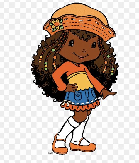 Iconic Curly Haired Characters, Black Character Costumes, Orange Blossom Costume Ideas, Orange Blossom Makeup, Orange Blossom Cosplay, Orange Blossom Strawberry Shortcake Costume, Iconic Female Cartoon Characters, Orange Blossom Character, Curly Hair Characters Cartoon