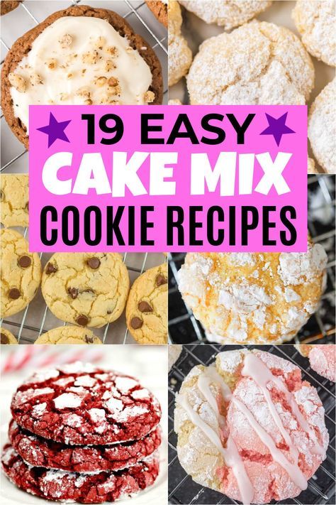 Best Cake Mix Cookies - 19 Easy Cookies from Cake Mix Gourmet Cake Mix Cookies, Applesauce Cake Mix Cookies, What To Do With Cake Mix Boxes, Vanilla Cake Mix Desserts, Cookies Out Of Cake Mix Boxes, Cakemix Cookies Easy, Vanilla Cake Mix Cookies, Best Cake Mix Cookies, Cake Mix Cookies Recipes