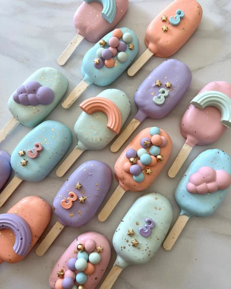 Threenage Dream Birthday Party, Threenage Dream Party Ideas, Threenage Dream Party, Pastel Doughnut, Birthday Popsicles, Dream Party Theme, Threenage Dream, Threenager Party, Cakesicles Ideas