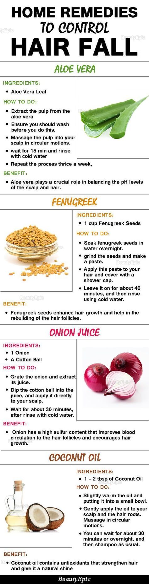 Home remedies to control hair fall Hair Fall Remedy Home, Home Remedies For Hair Growth, Remedies For Hair Growth, Onion Juice For Hair, Hair Fall Remedy, Homemade Hair Treatments, Thick Hair Remedies, Hair Care Growth, Aloe Vera For Hair