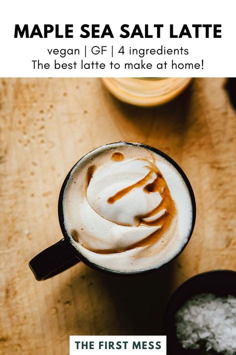 Vegan Espresso Recipes, Sea Salt Coffee Recipe, Dairy Free Espresso Drinks, Mr Coffee Recipes, Vegan Ice Coffee, Maple Espresso Drinks, Rosemary Coffee Syrup, Coffee Pot Recipes, Diy Specialty Coffee Drinks