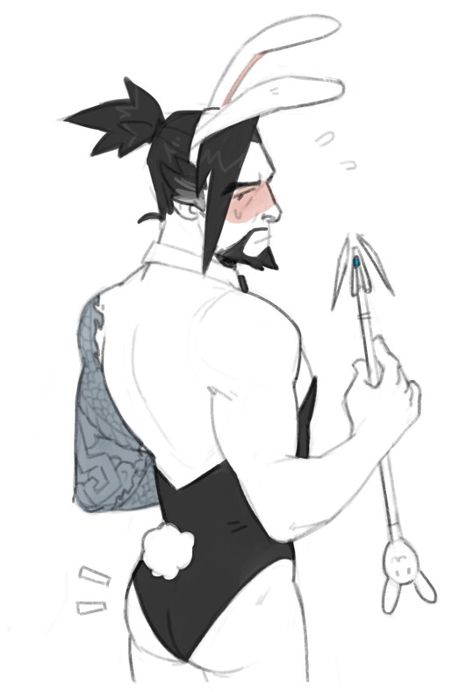 I’m in love with your art!! maybe you could draw hanzo in those playboy bunny suits; it shows off his best assets ∠( ᐛ 」∠)＿ – mantreadsbackup Playboy Bunny Outfits, Suit Drawing, Bunny Suit, People Poses, Bunny Outfit, Bunny Art, Playboy Bunny, Male Poses, Drawing Clothes