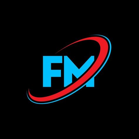 FM F M letter logo design. Initial letter FM linked circle uppercase monogram logo red and blue. FM logo, F M design. fm, f m M Letter Logo Design, Fm Logo, M Letter Logo, Emoji For Instagram, Bedroom Door Design, M Design, First Youtube Video Ideas, M Letter, Blue Background Images