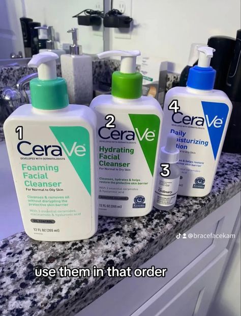 Cerave Products, Haut Routine, Men Skin Care Routine, Skin Care Basics, Face Skin Care Routine, Skin Care Routine Order, Serious Skin Care, Basic Skin Care Routine, Skincare Regimen