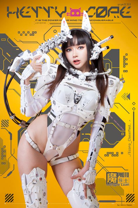 Cat Power, Cyberpunk Girl, Female Pose Reference, Cyberpunk Aesthetic, Cyberpunk Fashion, Body Reference Poses, Cyberpunk Character, Human Poses Reference, Futuristic Fashion