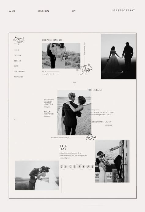 Wedding WIX Website Template Wedding Digital Invitation Wedding Website Inspiration, The Knot Wedding Website, Category Design, Wedding Website Examples, Wedding Invitation Website, Wedding Layout, Digital Invitations Design, Wedding Website Template, Wedding Web