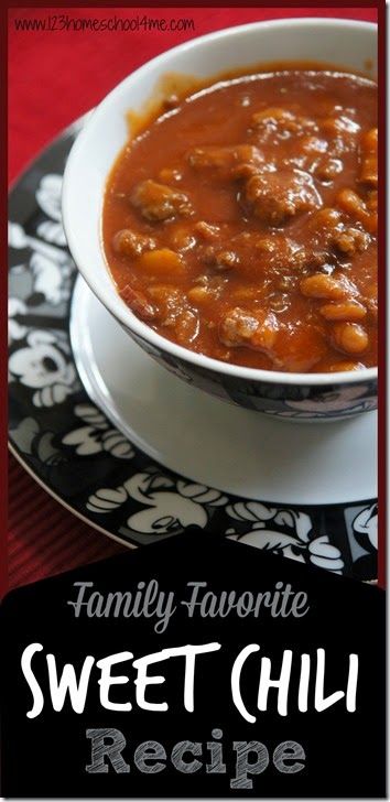 Sweet Chili Recipe, 123 Homeschool 4 Me, Fall Favorites Recipes, Maple Mustard, Best Chili Recipe, Chilli Recipes, Favorite Recipes Dinner, Recipes Yummy, Crockpot Chili