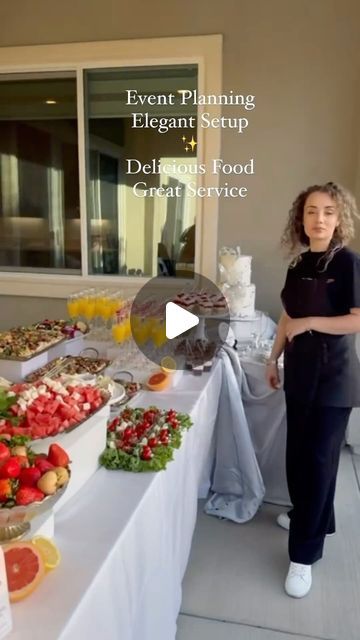 Irina’s Catering on Instagram: "Irina’s Corner Services ____________________  Elegant Setup🍽️  Delicious Food🍡  Great Service🧑‍🍳  Event Planning 🗒️ ___________________  If you want elegant and organized catering call & book your event ! 📲8187498727   #irinascornerishere #irinascorner #cateringservices #deliciousfood #homemadefood #cateringforgourevent #cateringlisangeles #cateringglandale #glandalecatering" Luxury Catering Display, Catering Display Presentation, Food Catering Ideas Buffet Tables, Event Food Display, Chacuterie Board, Catering Food Displays, Catering Display, Catering Ideas, Catering Food