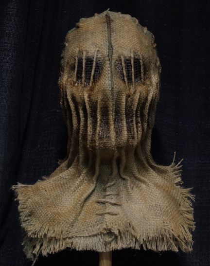 No Support, Jaw Line, Scarecrow, Hand Stitched, Burlap, Turning, Mask, Design