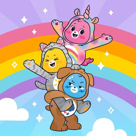 Care Bears Rainbow Wallpaper, Care Bears New Version, Love Alot Care Bear, Care Bears Tenderheart Bear, Care Bears Daydream Bear, Wallpaper Disney, Cute Backgrounds For Iphone, Bear Halloween, Care Bears Cousins